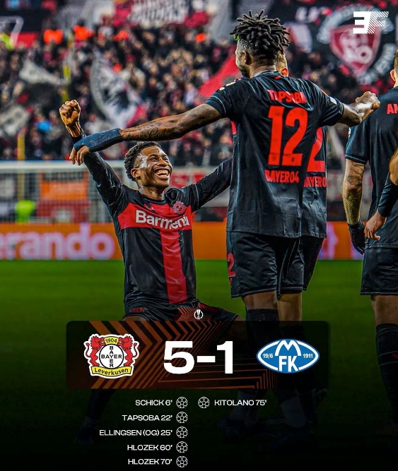 勒沃庫(kù)森全勝晉級(jí)！歐聯(lián)杯16強(qiáng)門票已拿下