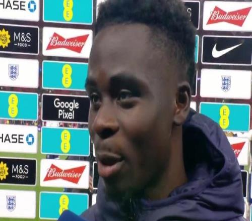 薩卡：能夠回歸英格蘭隊(duì)并取得進(jìn)球真的很開心，這種感覺很好